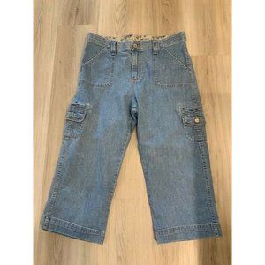 Lee Ladies Comfort Waist Band Capri Jeans Size 12